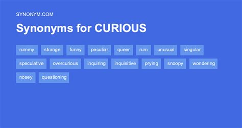 curious synonyms